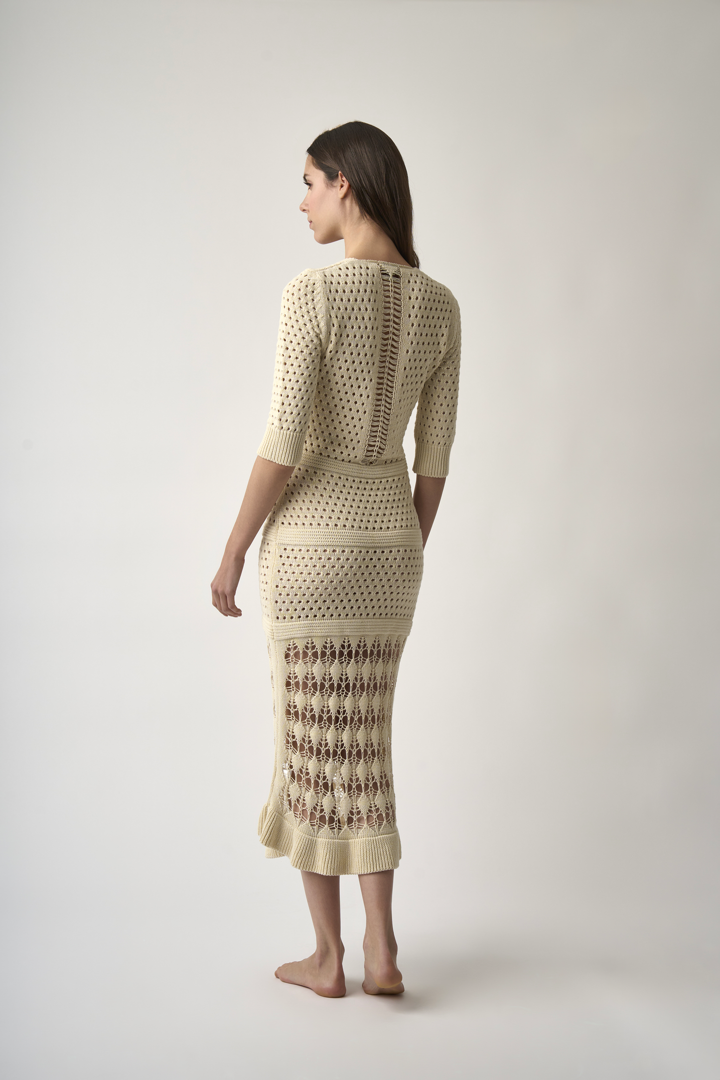 Cream DEMETRA dress