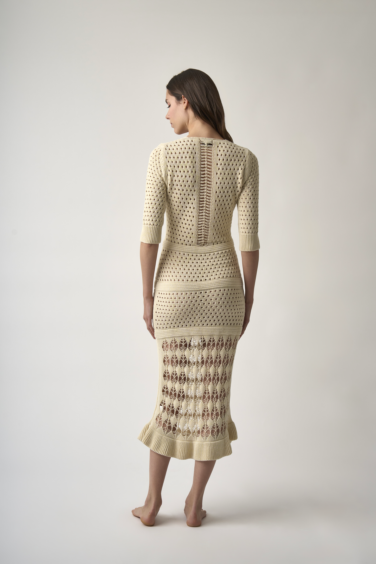 Cream DEMETRA dress