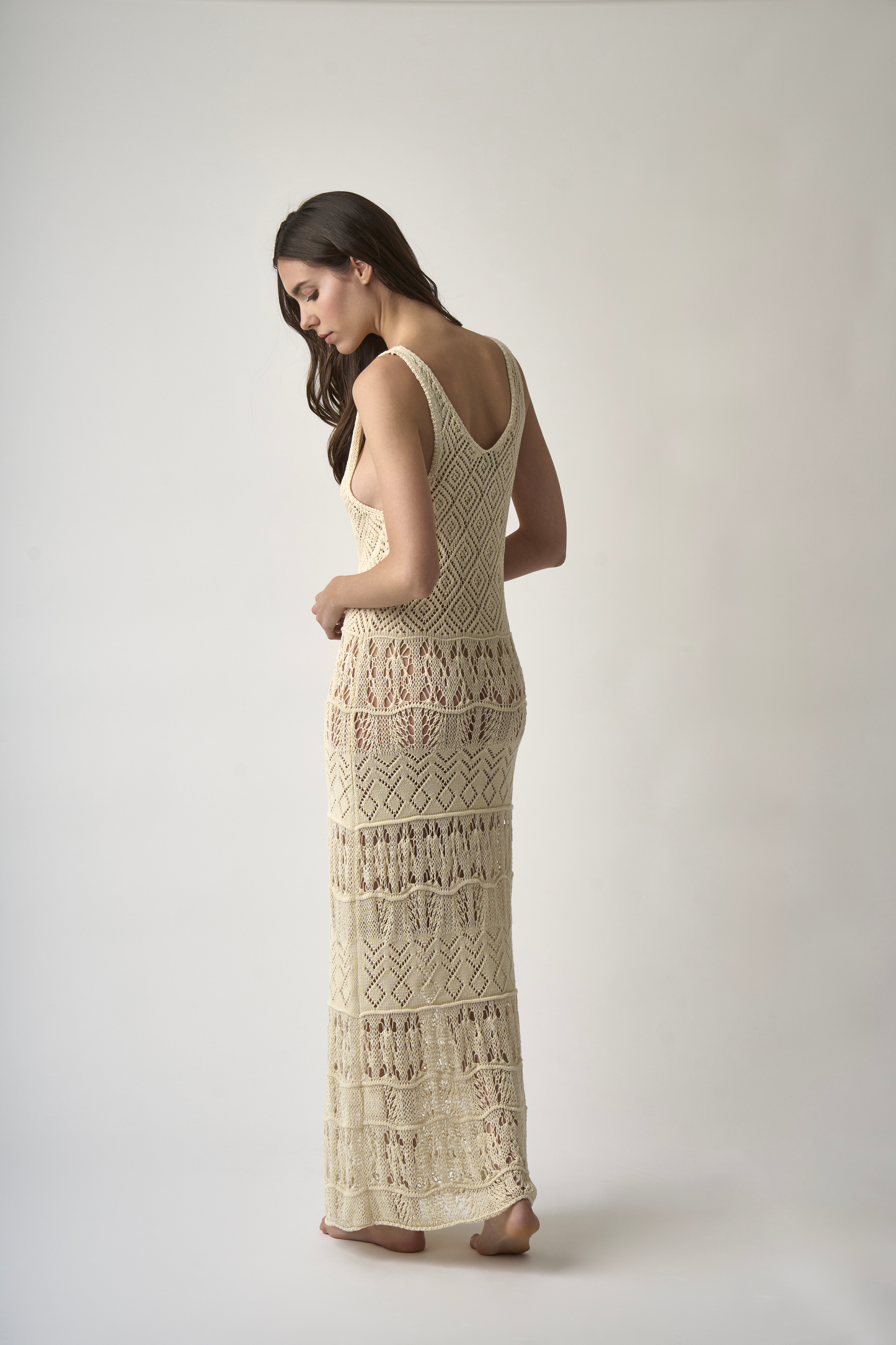 ATENA cream dress