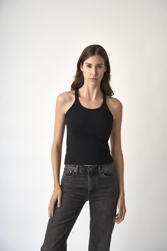 Black AURA tank top