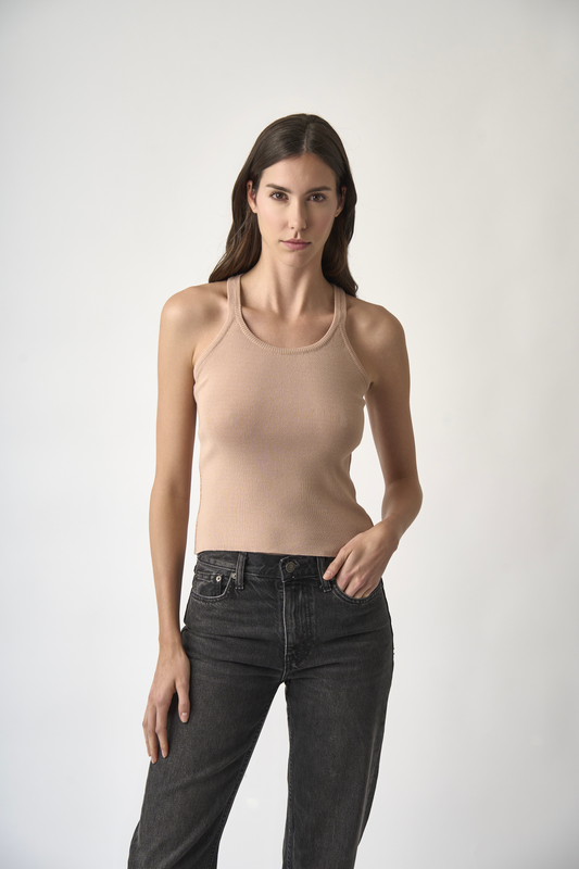 AURA nude tank top