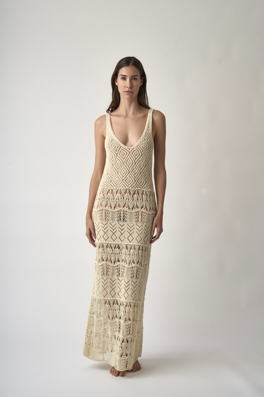 ATENA cream dress